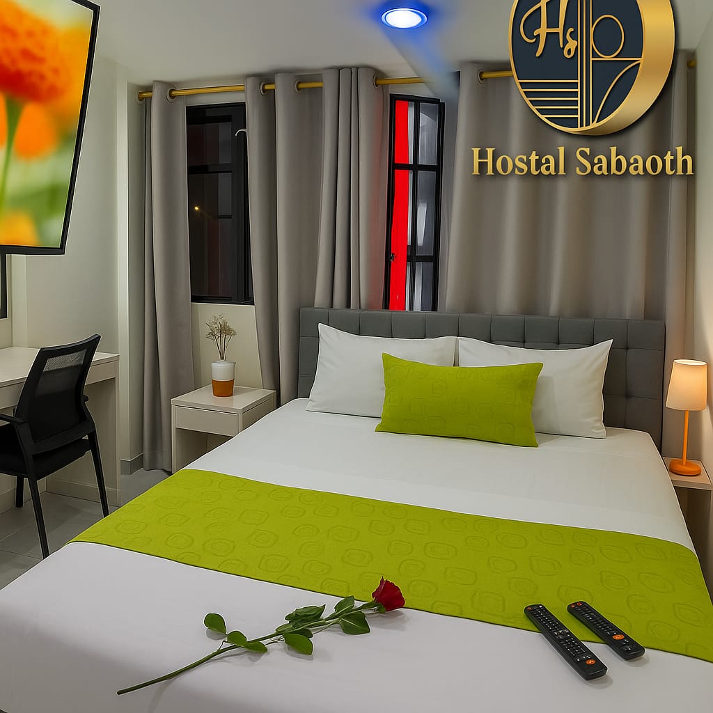 Habitaci&oacute;n con ba&ntilde;o privado del Hostal Sabaoth